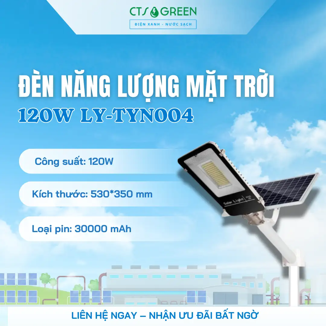 Đèn năng lượng mặt trời 120W LY-TYN004 2835 Đèn năng lượng mặt trời 120W LY-TYN004