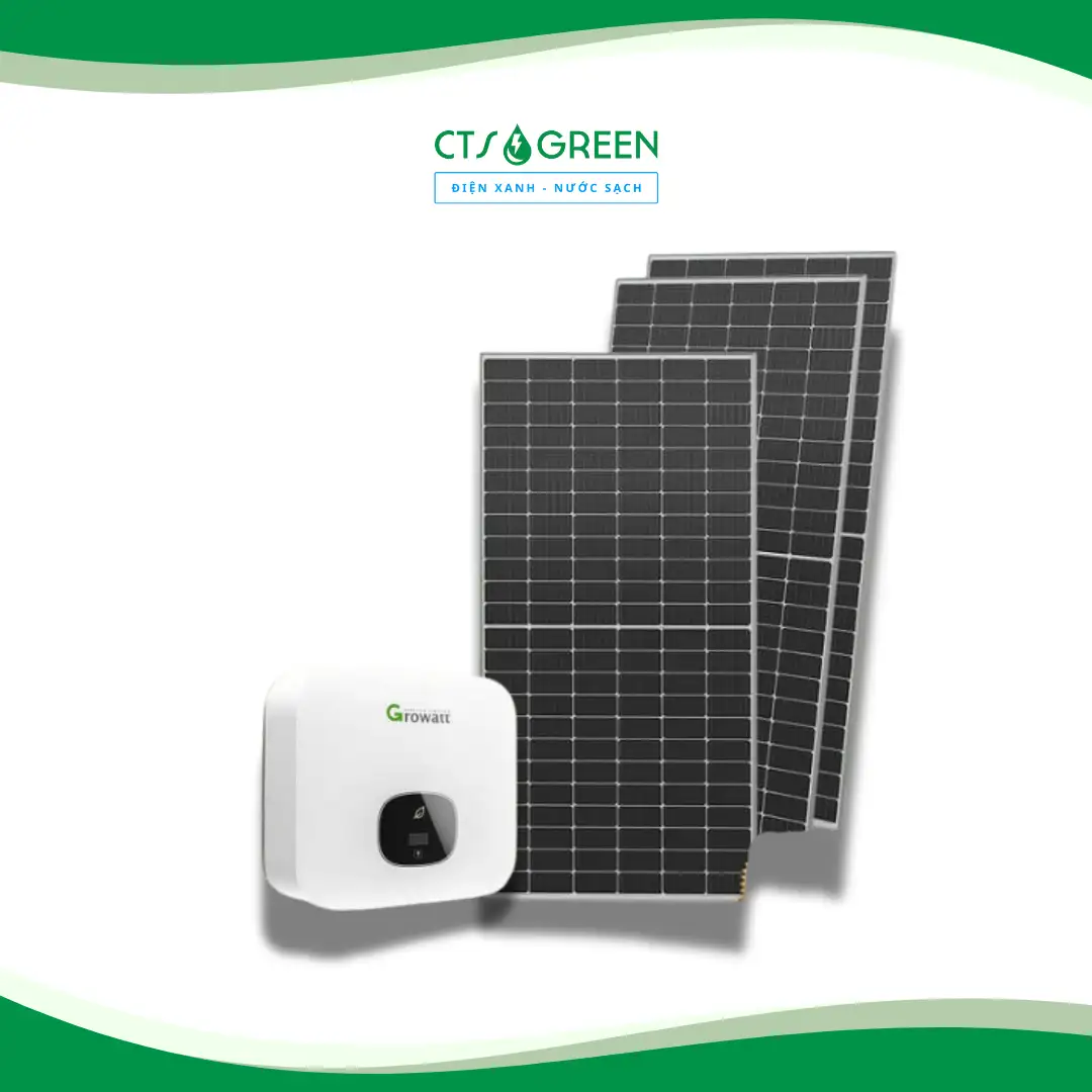 Hệ thống Điện mặt trời 8kW hòa lưới 3260 Hệ thống Điện mặt trời 8kW hòa lưới