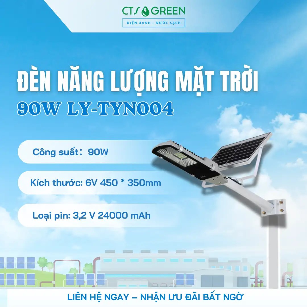 Đèn đường mặt trời 90W – Đèn mặt trời 90W LY - TYN004