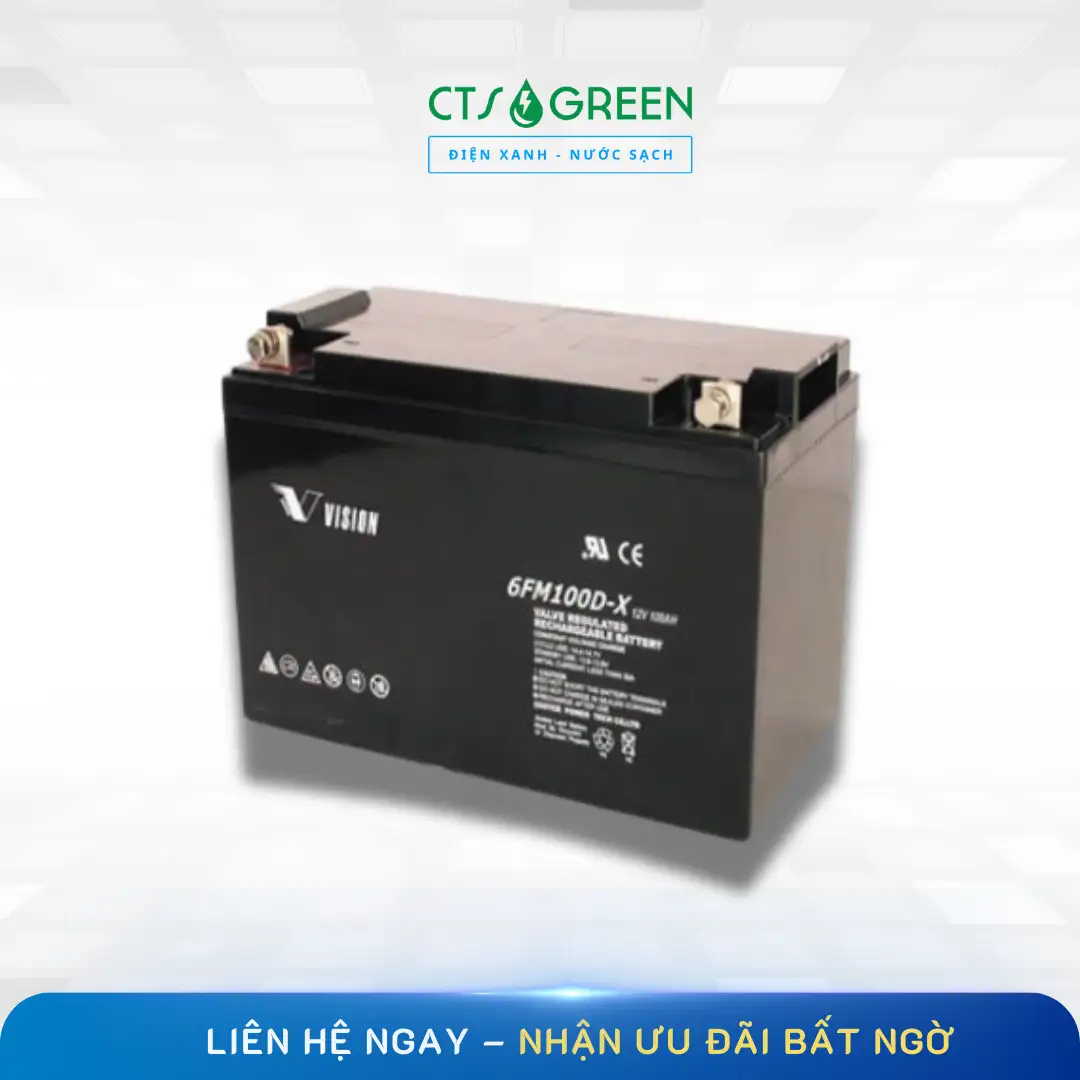 Ắc quy cho Điện mặt trời | Ắc quy Vision 12V-200Ah 2061 Ắc quy cho Điện mặt trời | Ắc quy Vision 12V-200Ah