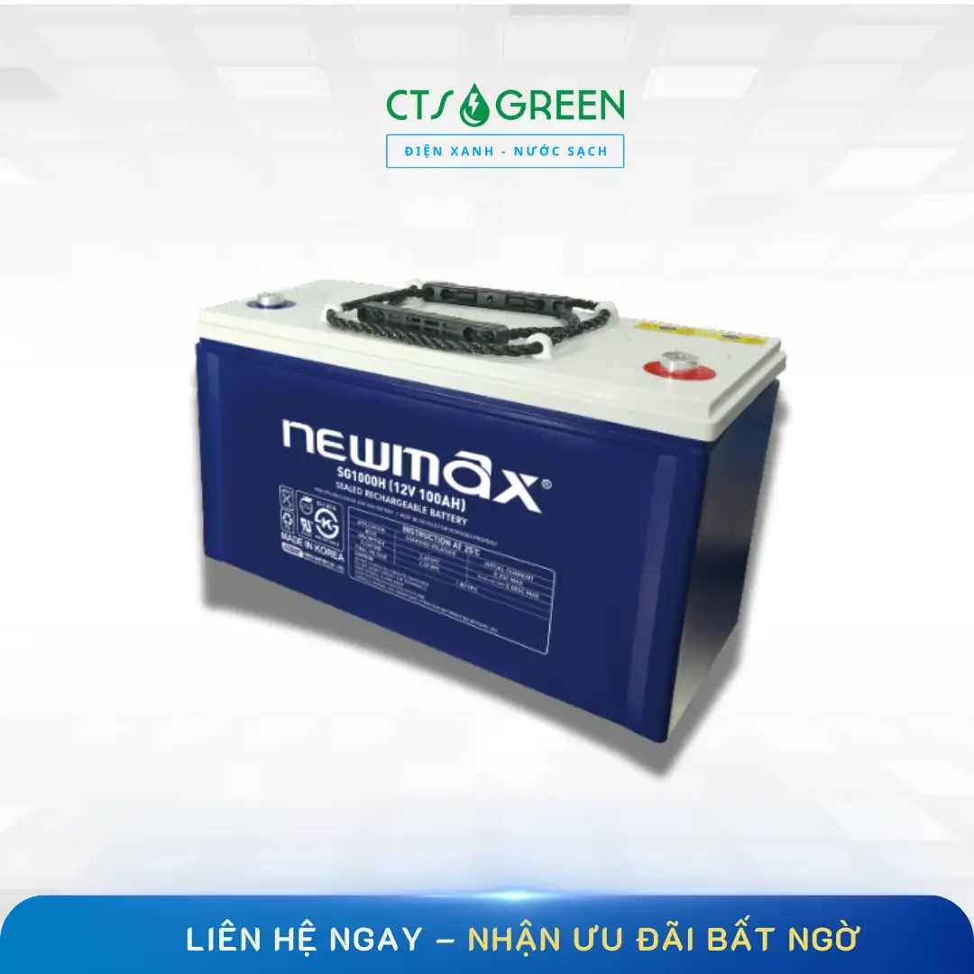 Acquy năng lượng mặt trời NEWMAX 12V - 100Ah 2314 Acquy năng lượng mặt trời NEWMAX 12V - 100Ah
