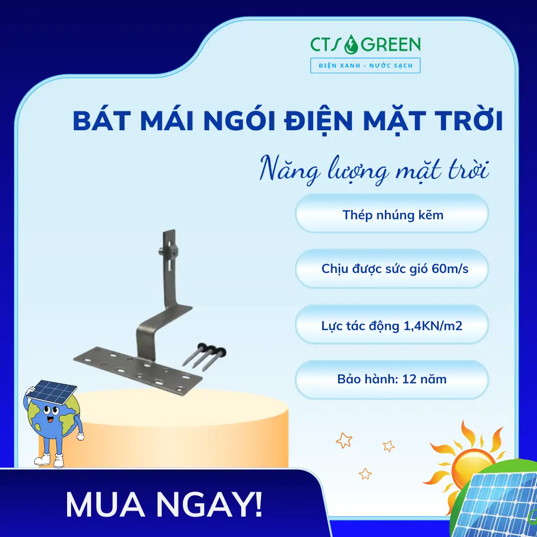 Bát Mái Ngói Điện Mặt Trời-Chân L Phụ Kiện Điện Mặt Trời