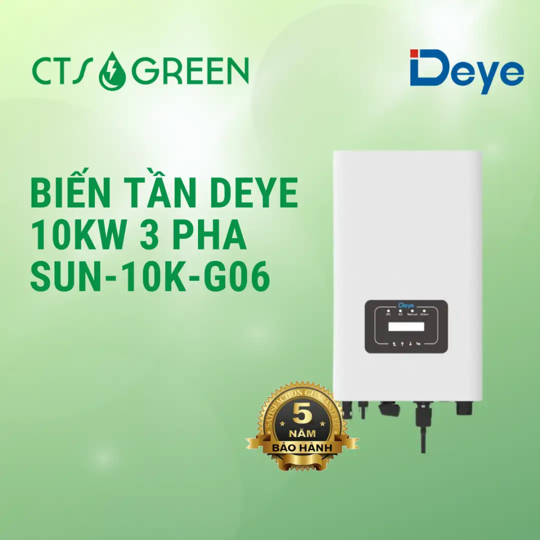 Biến tần DEYE 10kW 3 Pha | Inverter DEYE 10KW SUN-10K-G06 2012 Biến tần DEYE 10kW 3 Pha | Inverter DEYE 10KW SUN-10K-G06