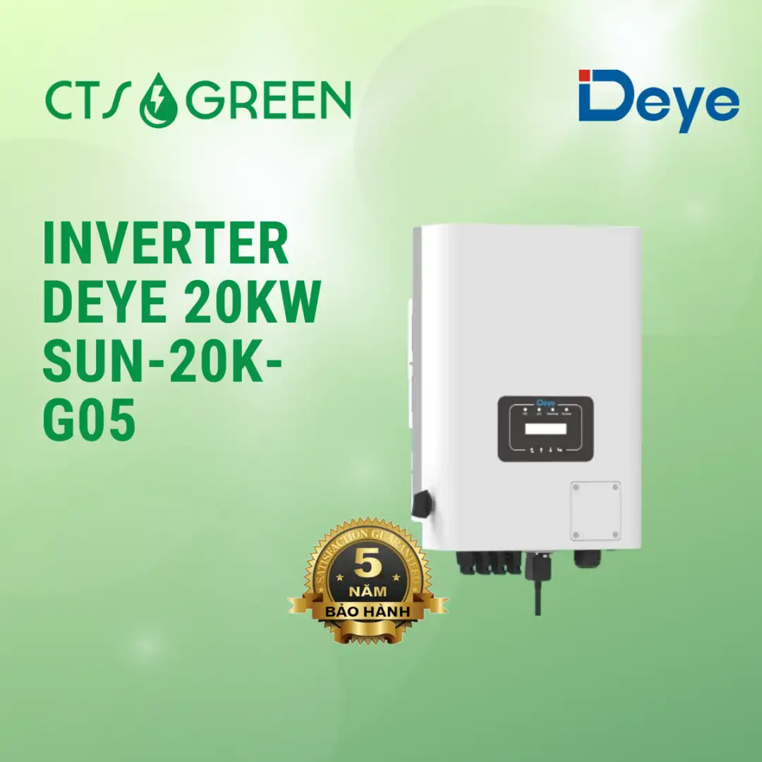 Inverter Deye 20kW hòa lưới | Biến tần Deye 20kW SUN-20K-G05
