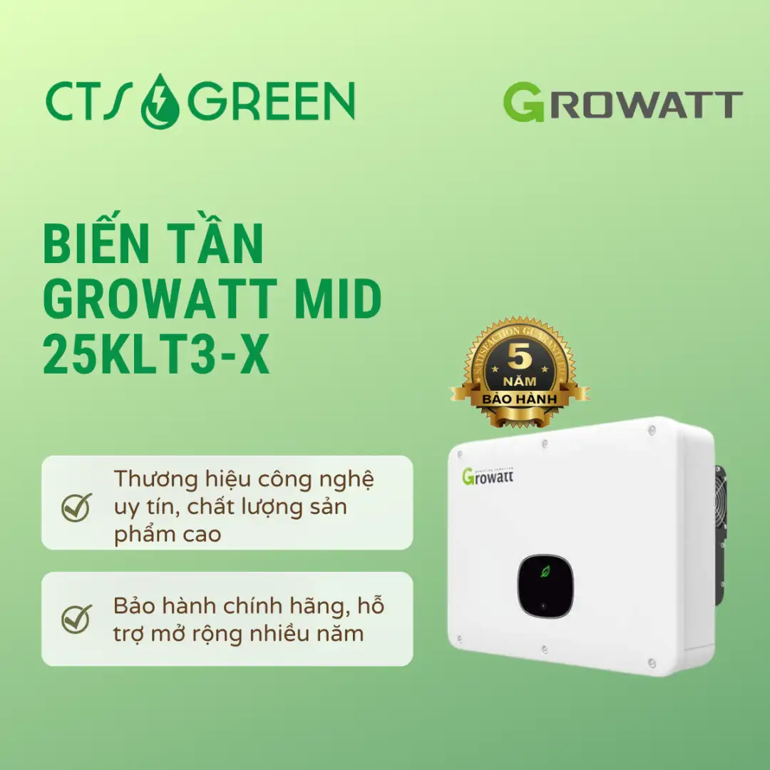 Inverter Growatt 25kW | Biến tần Growatt MID 25KLT3-X 2193 Inverter Growatt 25kW | Biến tần Growatt MID 25KLT3-X