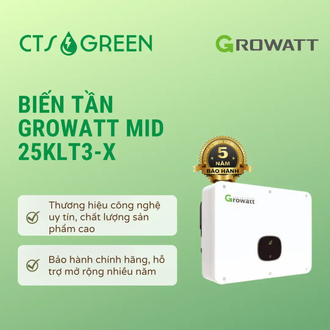 Inverter Growatt 25kW | Biến tần Growatt MID 25KLT3-X 2193 Inverter Growatt 25kW | Biến tần Growatt MID 25KLT3-X