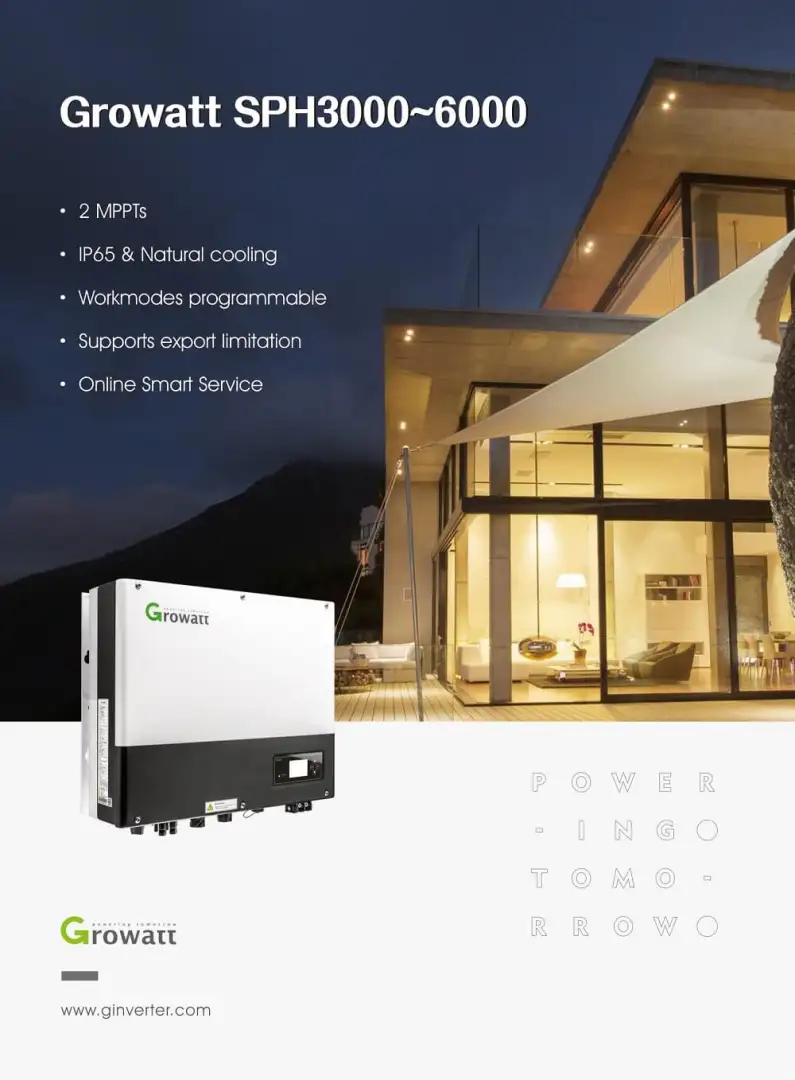 Biến tần Inverter Hybrid Growatt 5kW SPH5000 2288 Biến tần Inverter Hybrid Growatt 5kW SPH5000