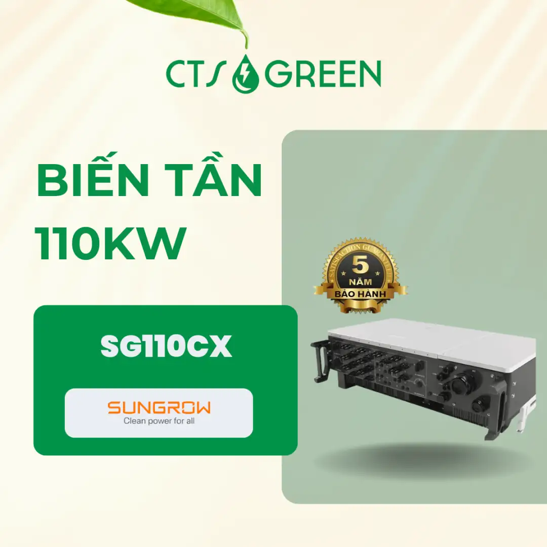 Inverter On-Grid Sungrow 110kW 3 pha – SG110CX 3286 Biến tần Sungrow 110kW | SG110CX