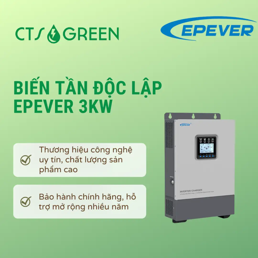 Biến tần độc lập EPEVER 3kW | UP3000-HM5042