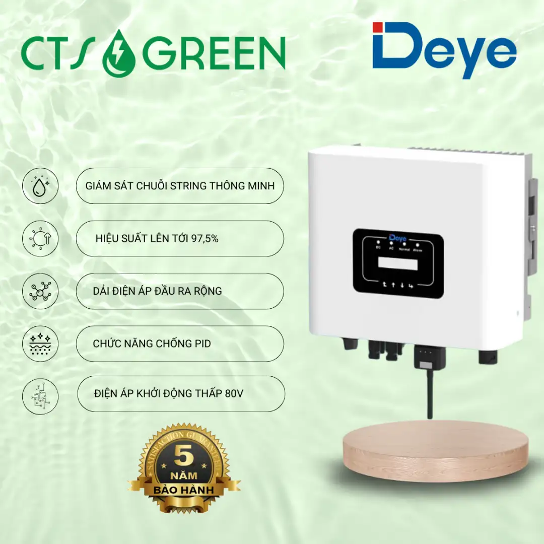 Biến tần hòa lưới DEYE 3kW | Inverter DEYE 3kW SUN-3K-G04 1280 Biến tần hòa lưới DEYE 3kW | Inverter DEYE 3kW SUN-3K-G04
