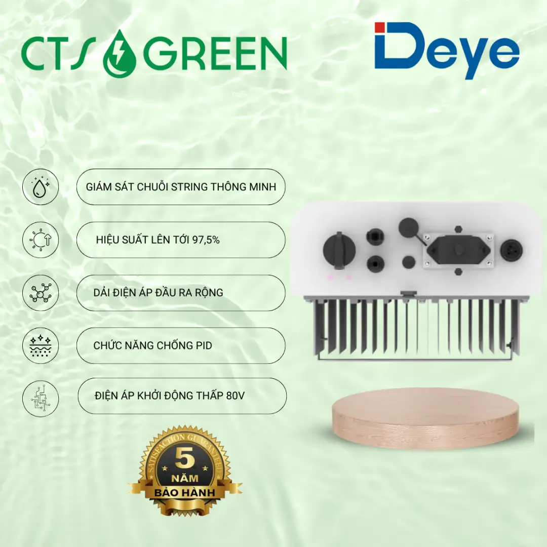 Biến tần hòa lưới DEYE 3kW | Inverter DEYE 3kW SUN-3K-G04 1280 Biến tần hòa lưới DEYE 3kW | Inverter DEYE 3kW SUN-3K-G04