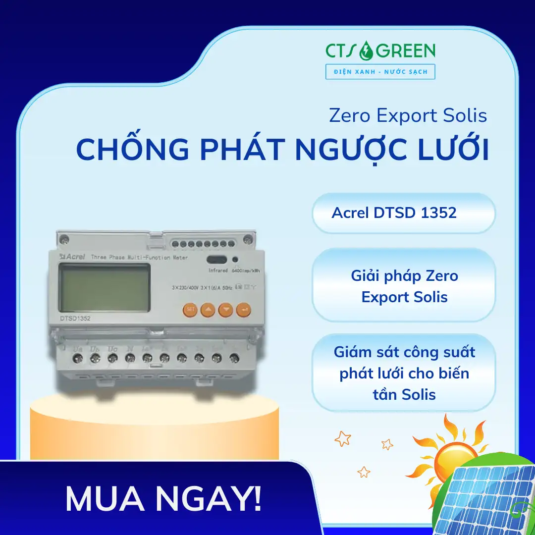 Zero Export Solis | Chống phát ngược lưới Inverter Solis 3046 Zero Export Solis | Chống phát ngược lưới Inverter Solis