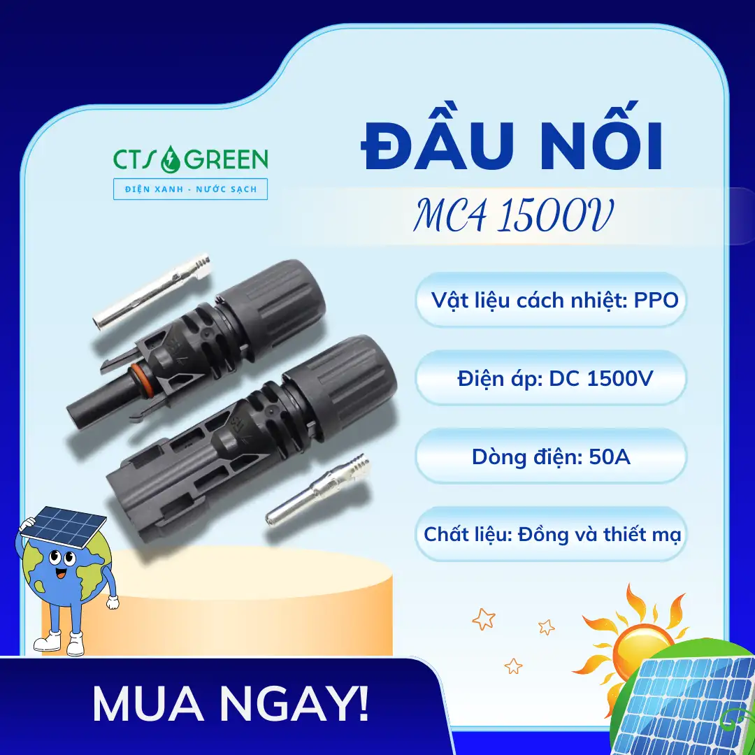 Đầu Nối MC4 1500V Điện Năng Lượng Mặt Trời 2958 Đầu Nối MC4 1500V Điện Năng Lượng Mặt Trời
