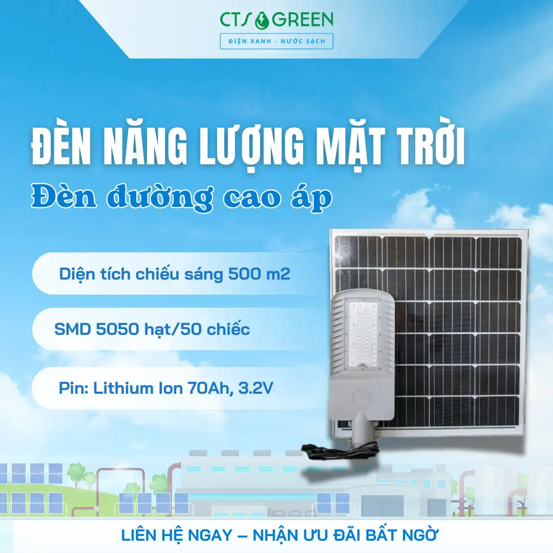 Đèn đường cao áp năng lượng mặt trời