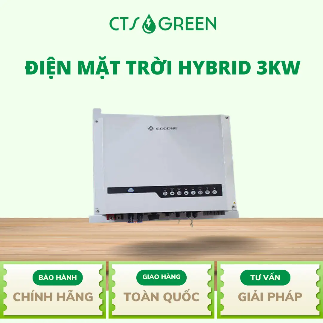 Điện mặt trời Hybrid 3kW 3158 Điện mặt trời Hybrid 3kW