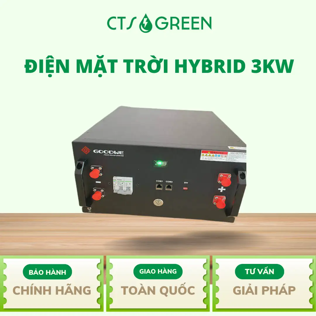 Điện mặt trời Hybrid 3kW 3158 Điện mặt trời Hybrid 3kW