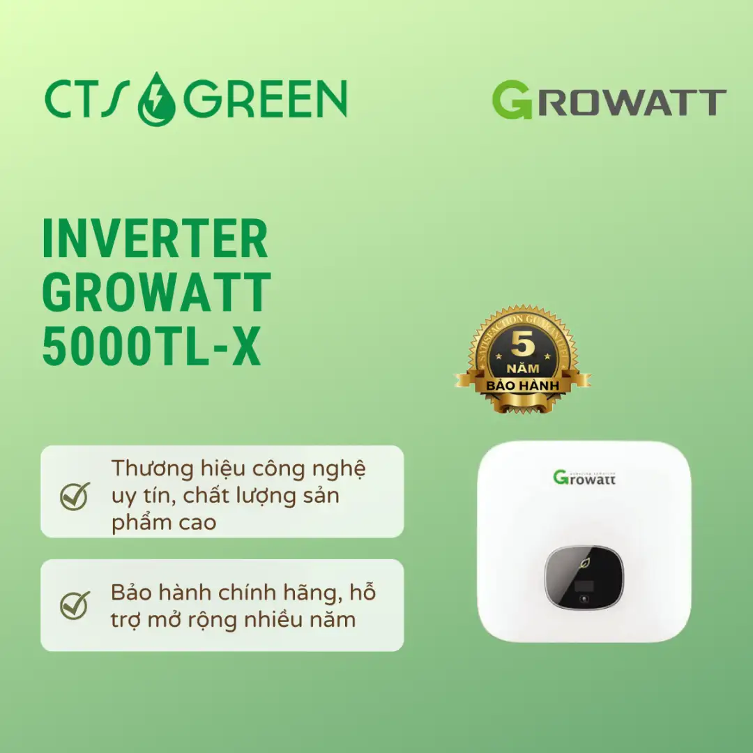 Biến tần growatt 5kW I Inverter Growatt 5000TL-X