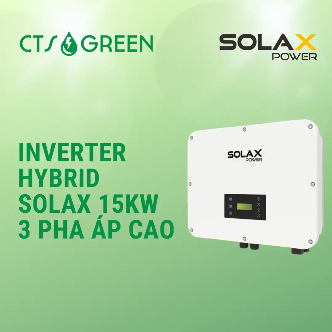 Inverter Hybrid Solax 15kW 3 pha áp cao