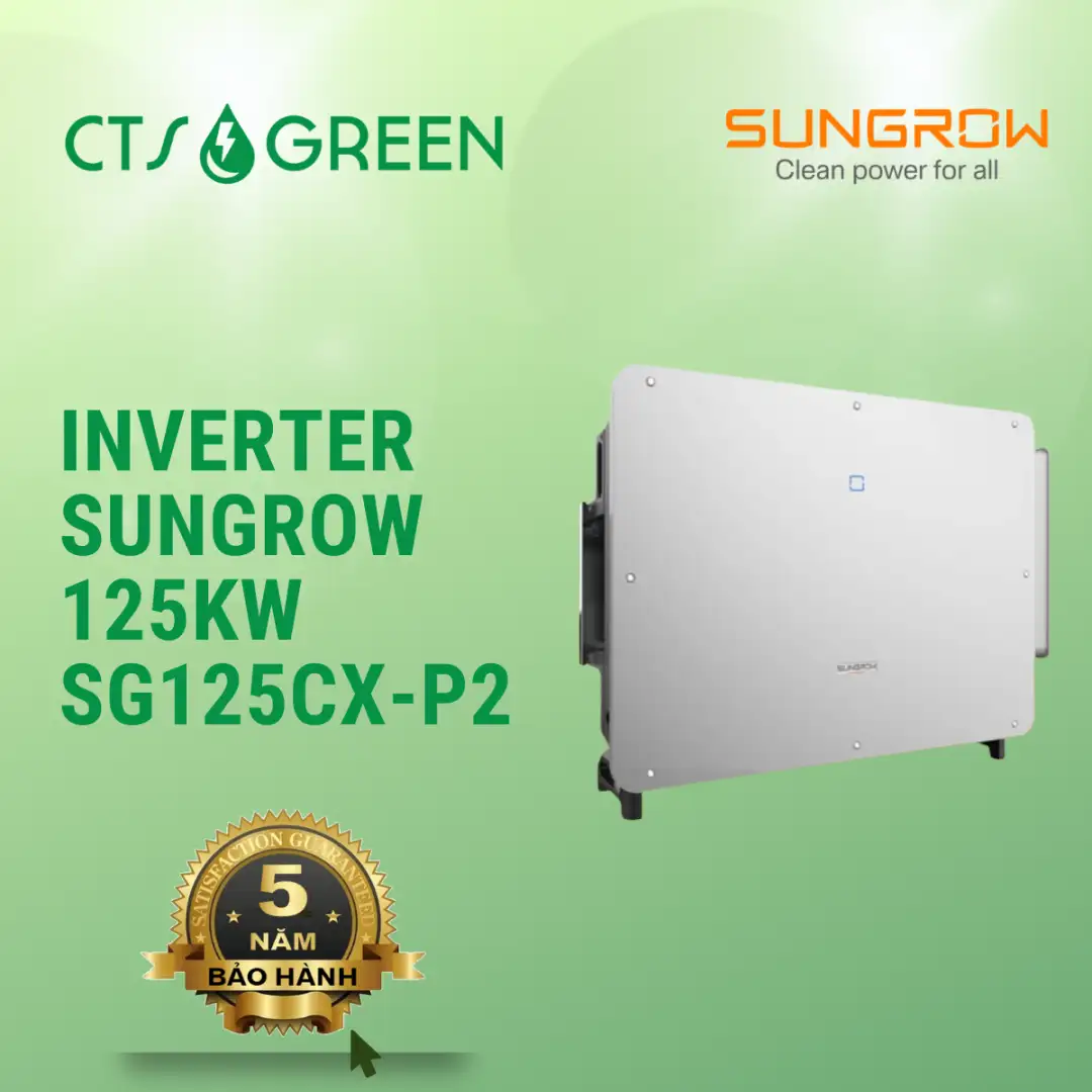 Inverter Sungrow 125kW | Biến tần Sungrow SG125CX-P2 1649 Inverter Sungrow 125kW | Biến tần Sungrow SG125CX-P2