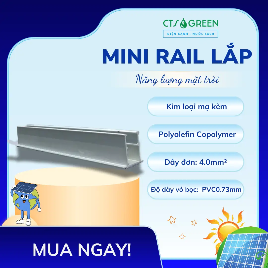 Mini Rail lắp Điện năng lượng mặt trời