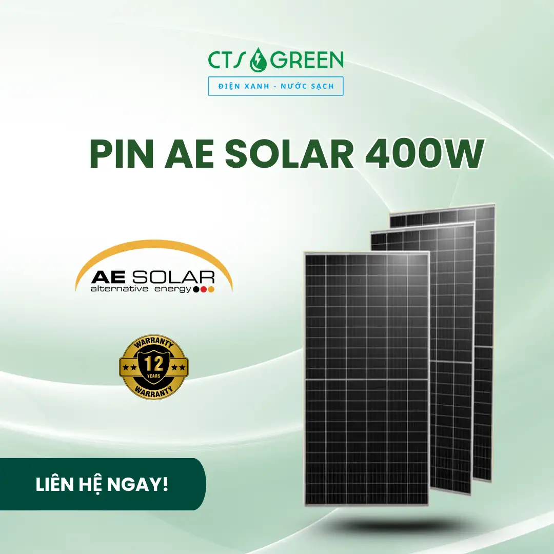 Pin năng lượng mặt trời 400W | Pin AE Solar 400W