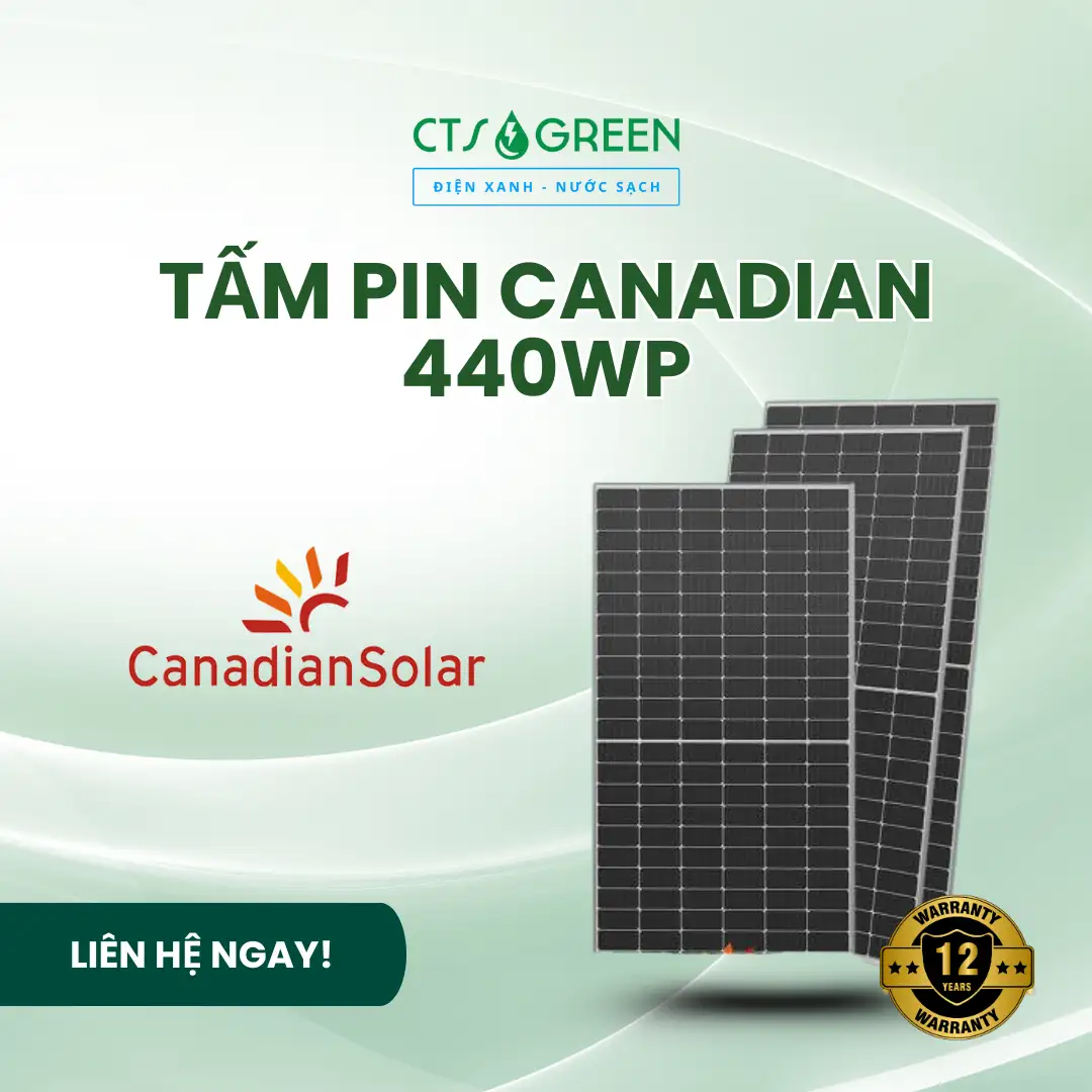 Tấm pin Canadian 440Wp