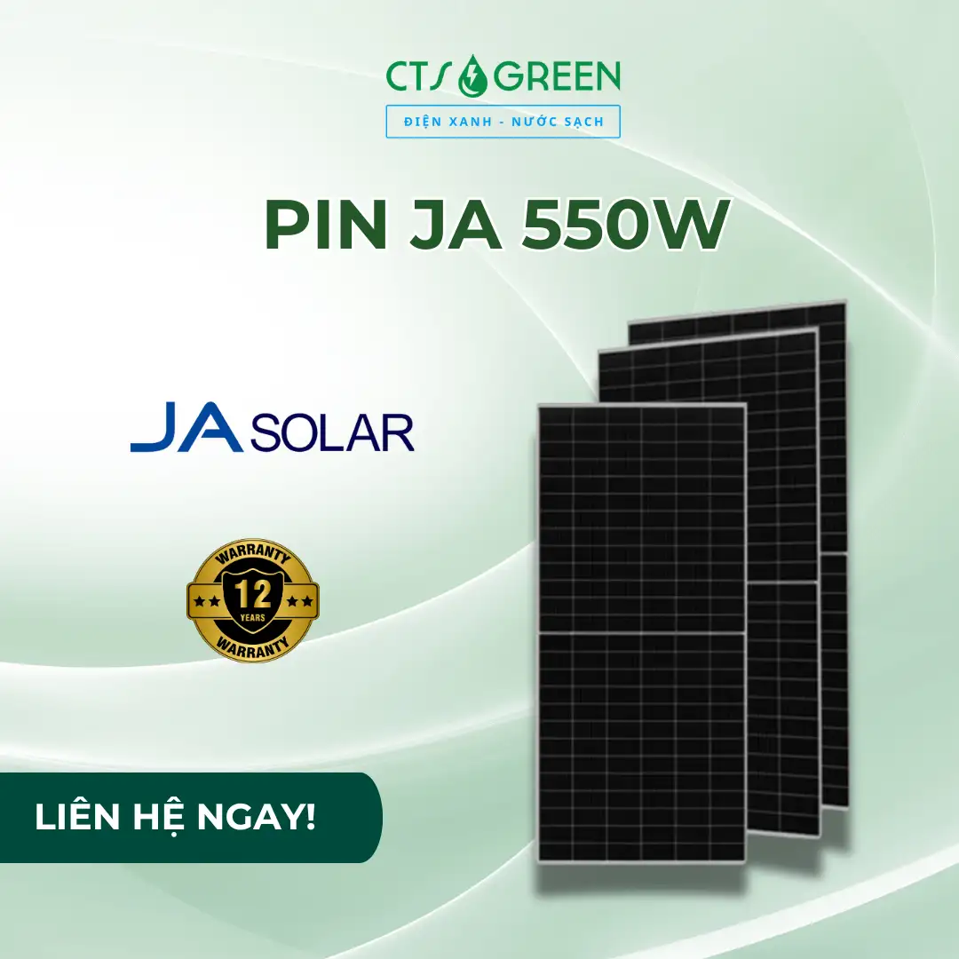 Pin JA 550W | Tấm pin mặt trời JA Solar