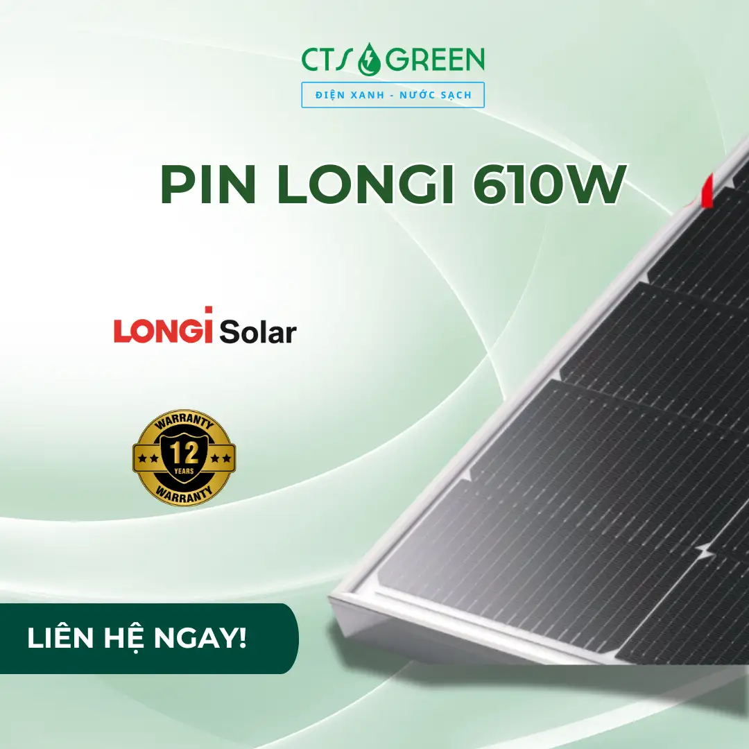 Pin LONGi 610W | Tấm pin LONGi Hi-MO 7