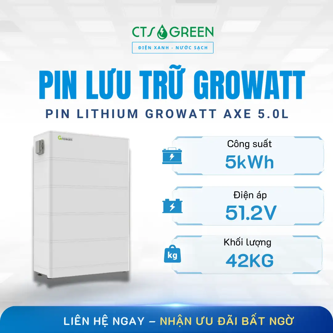 Pin lithium Growatt AXE 5.0L 2330 Pin lithium Growatt AXE 5.0L