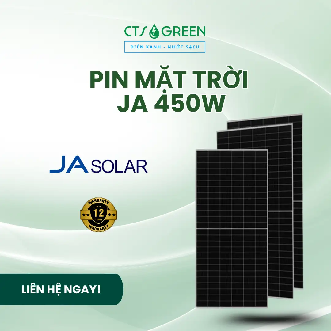 Pin mặt trời JA 450W | Pin JA Solar JAM72S20-450MR