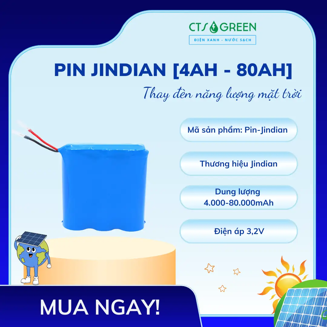 Pin thay đèn năng lượng mặt trời Jindian [4Ah - 80Ah]