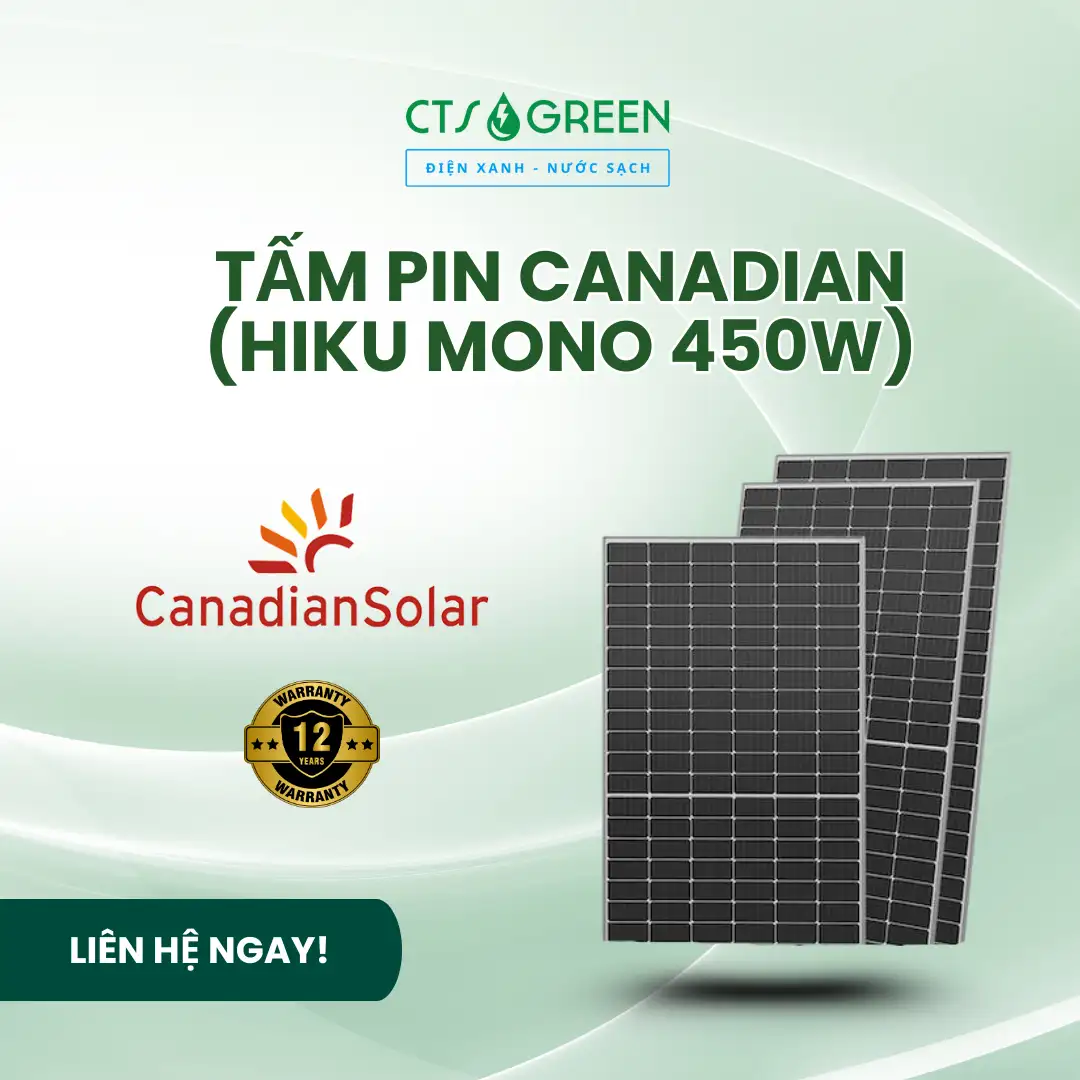 Tấm Pin Canadian 450W (HIKU MONO 450W)