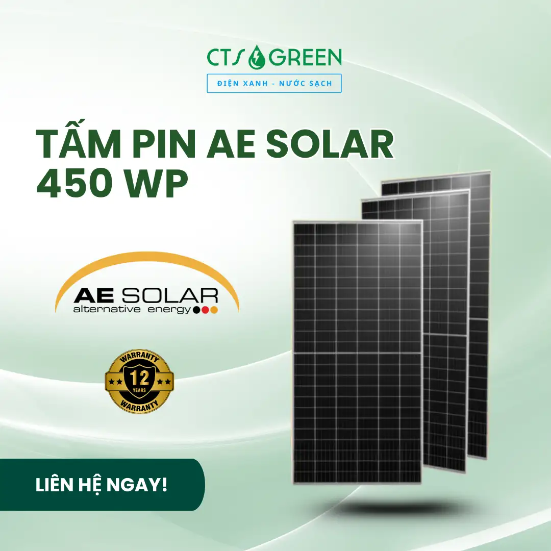 Tấm pin AE Solar 450 Wp