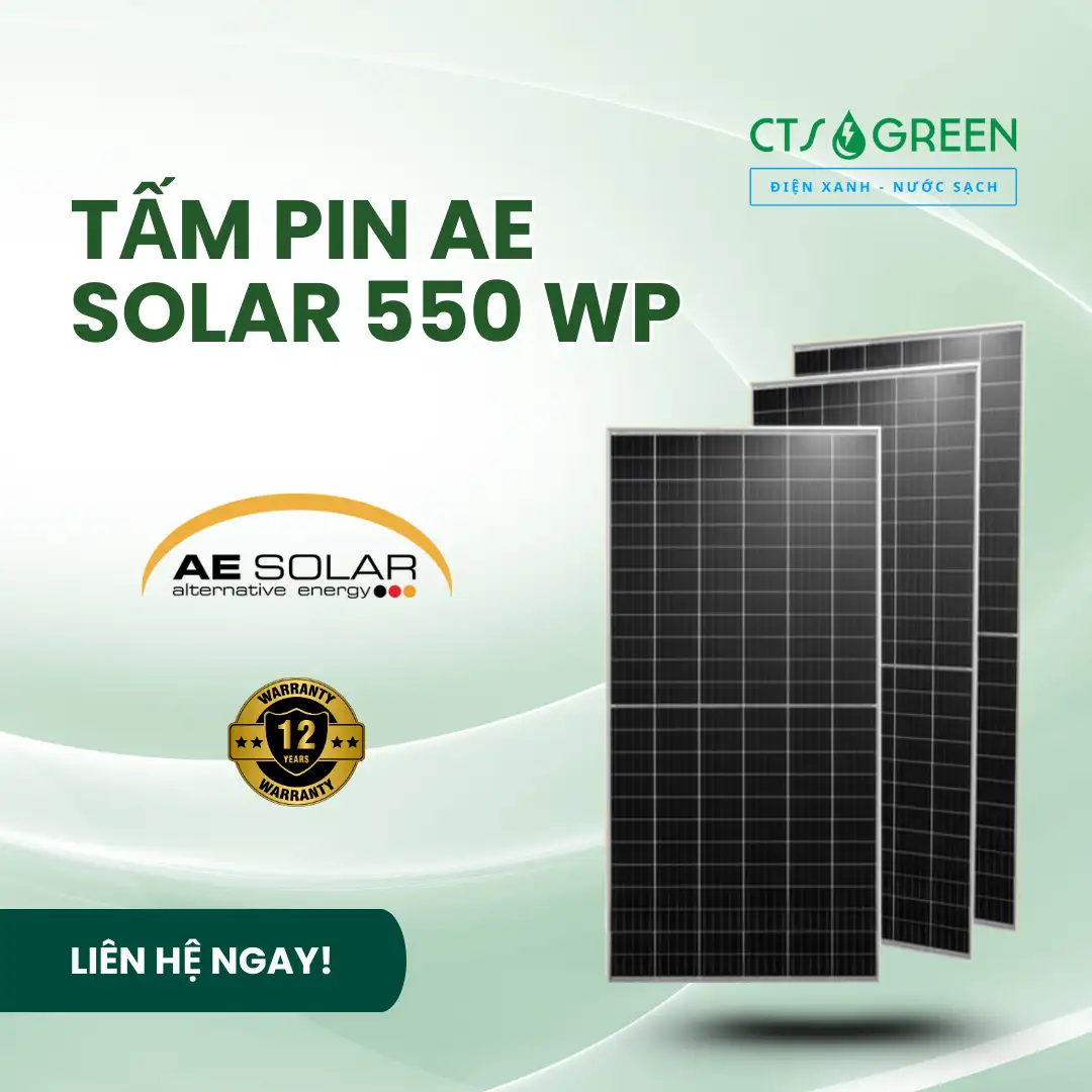 Tấm pin AE Solar 550 Wp