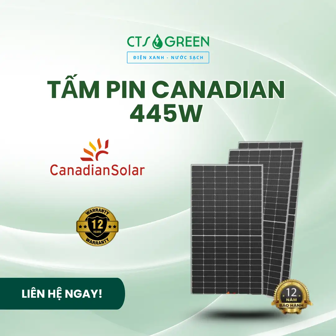 Tấm pin Canadian 445W