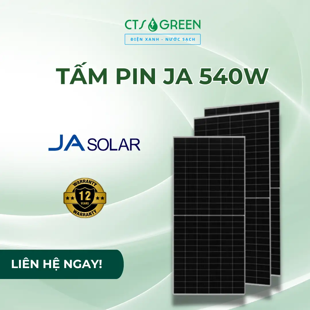 Tấm pin JA 540W | Pin JA Solar