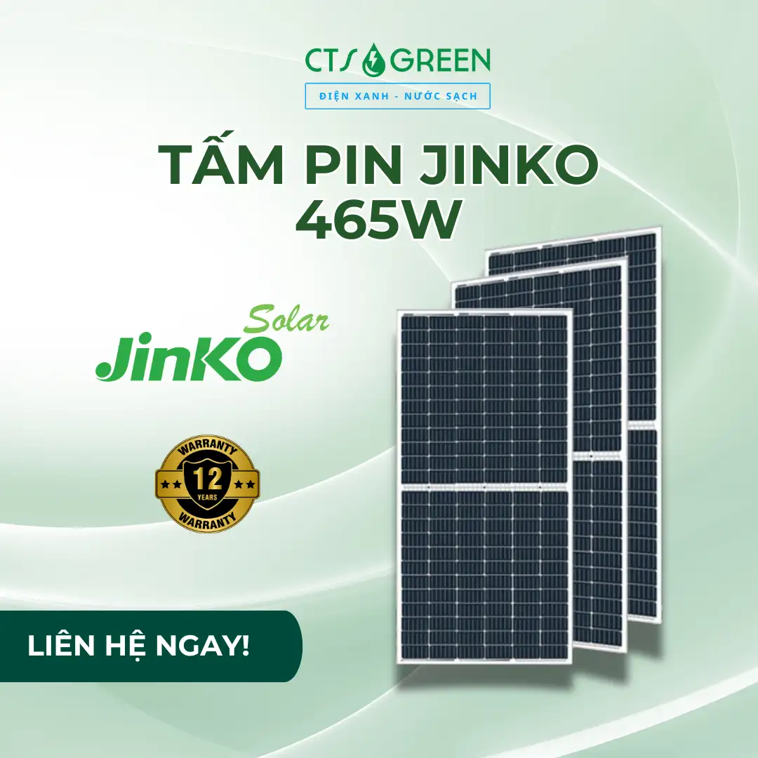 Tấm pin Jinko 465W | Pin Jinko JKM465M-7RL3