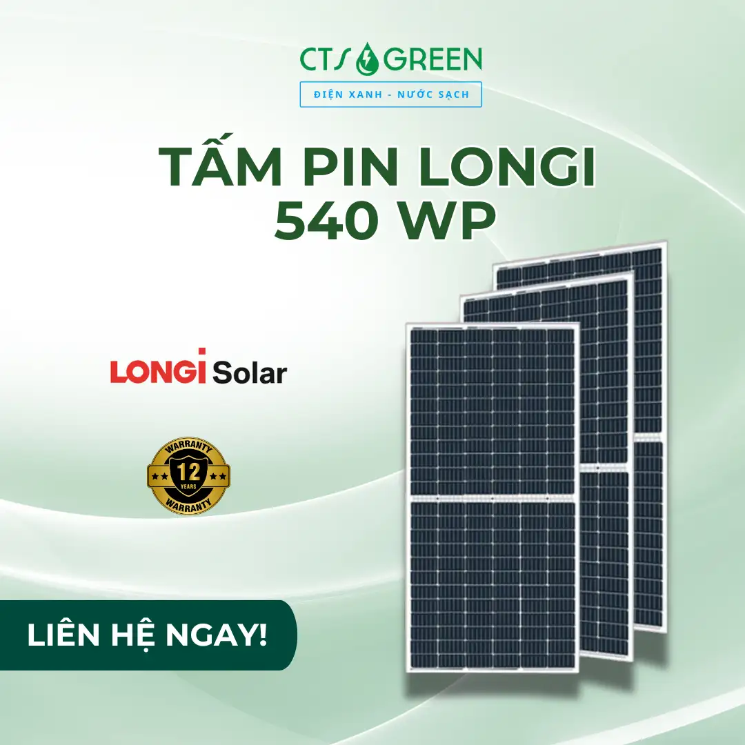Tấm pin năng lượng mặt trời LONGi Solar 540W Mono Half-cell (Hi-MO 5) 