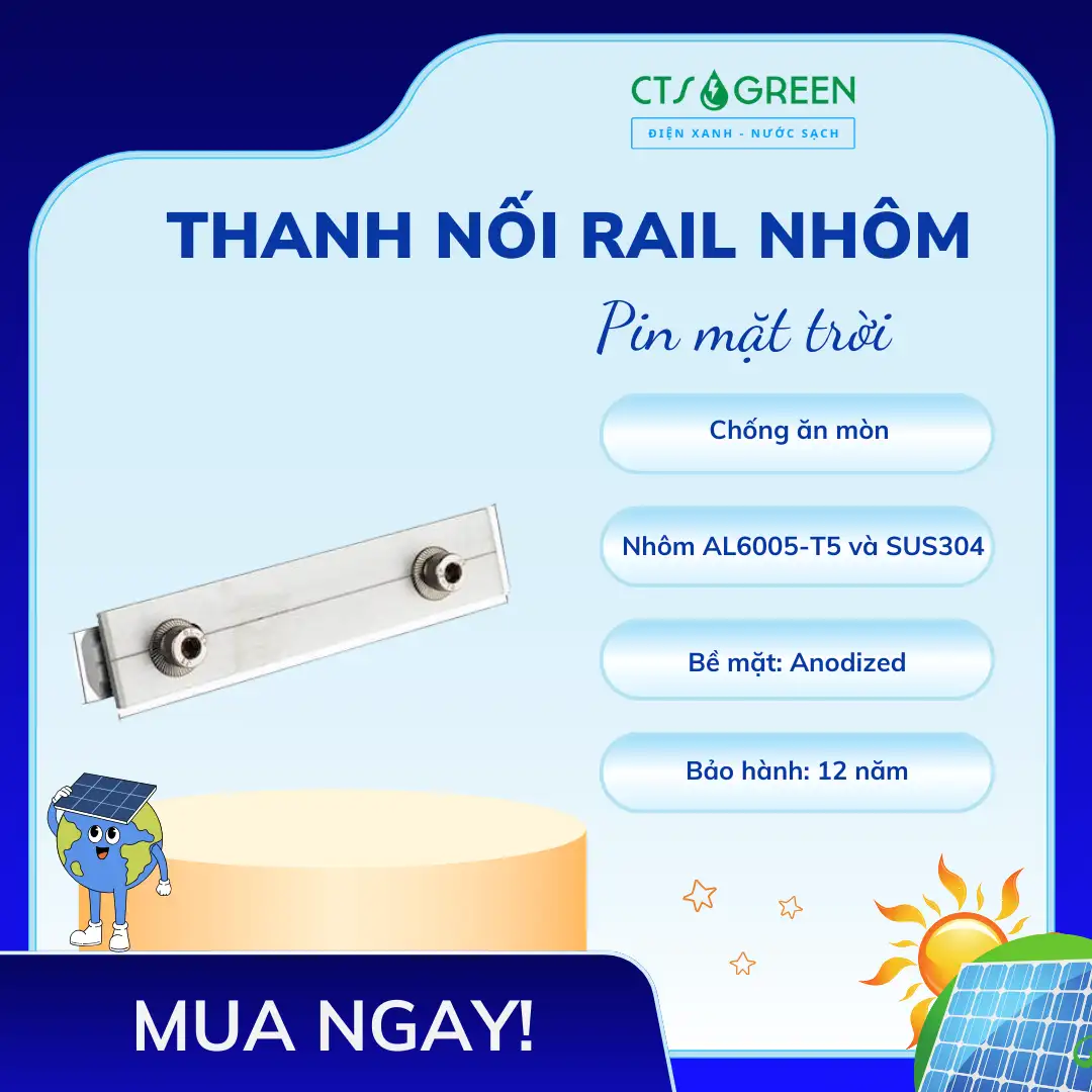 Thanh nối rail nhôm pin mặt trời 3032 Thanh nối rail nhôm pin mặt trời