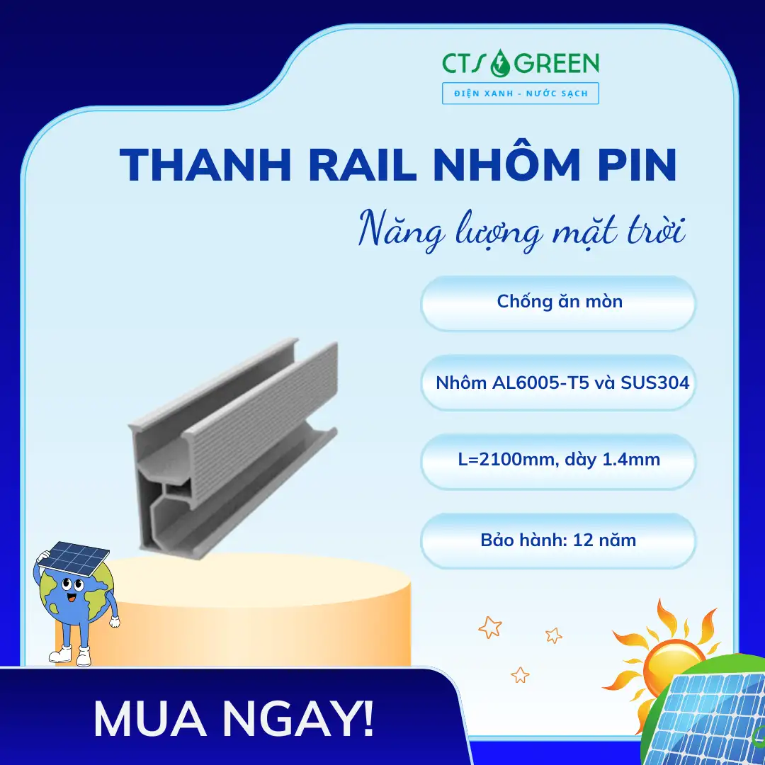 Thanh rail nhôm 2645 pin năng lượng mặt trời 3014 Thanh rail nhôm pin năng lượng mặt trời