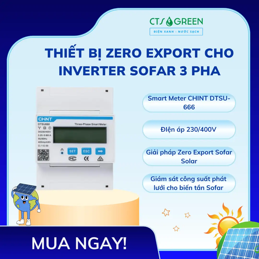 Thiết bị bám tải Inverter Sofar | Zero Export Inverter Sofar