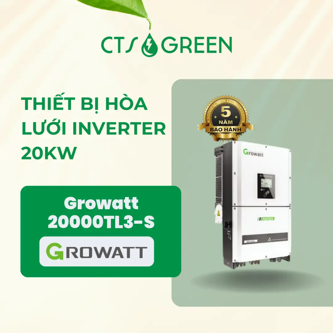 Thiết bị hòa lưới Inverter Growatt 20kW (20000TL3-S)