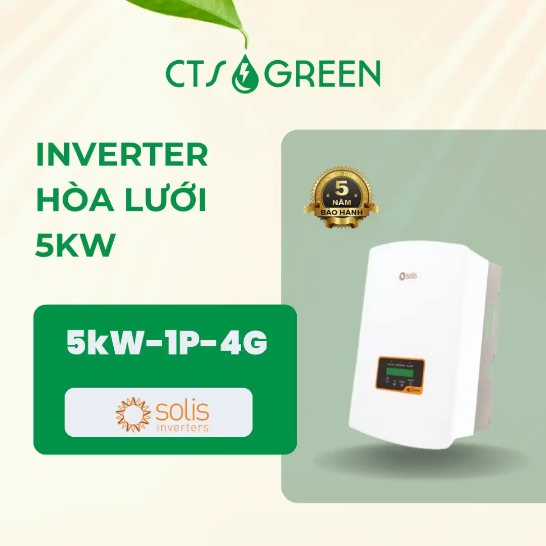 Inverter On-grid Solis 5kW 1 pha – 5K-1P-4G 2931 Thiết bị hòa lưới Inverter Solis 5kW-1P-4G
