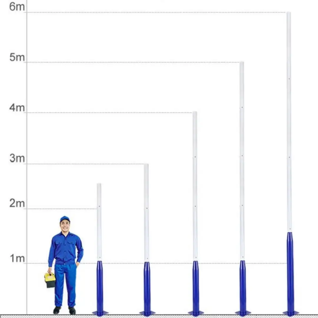 Trụ đèn tháo ráp đa năng cao 3m - Đoạn 1m [3m/4m/5m/6m]