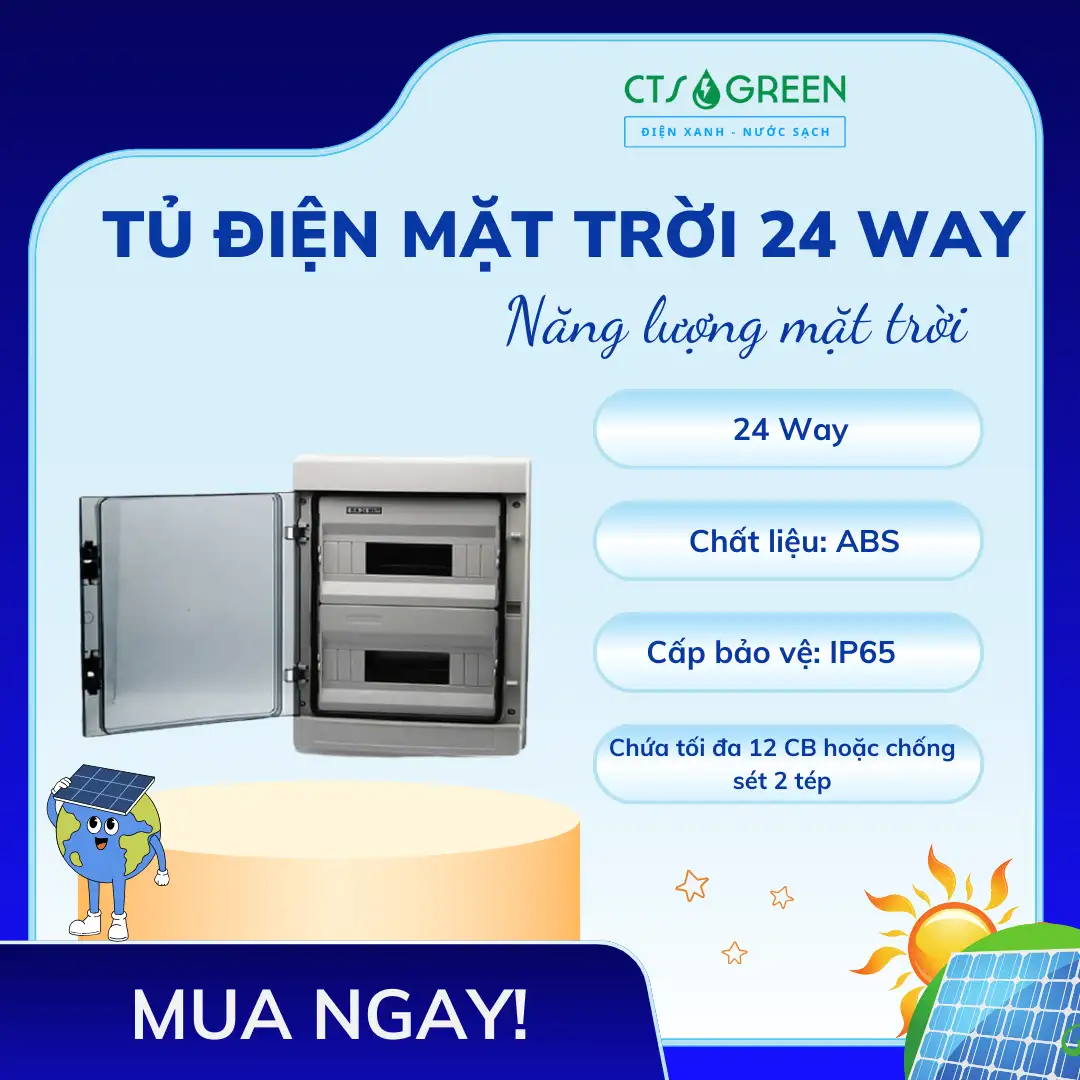 Tủ điện mặt trời 24 Way-Tủ điện 24 Way Solar