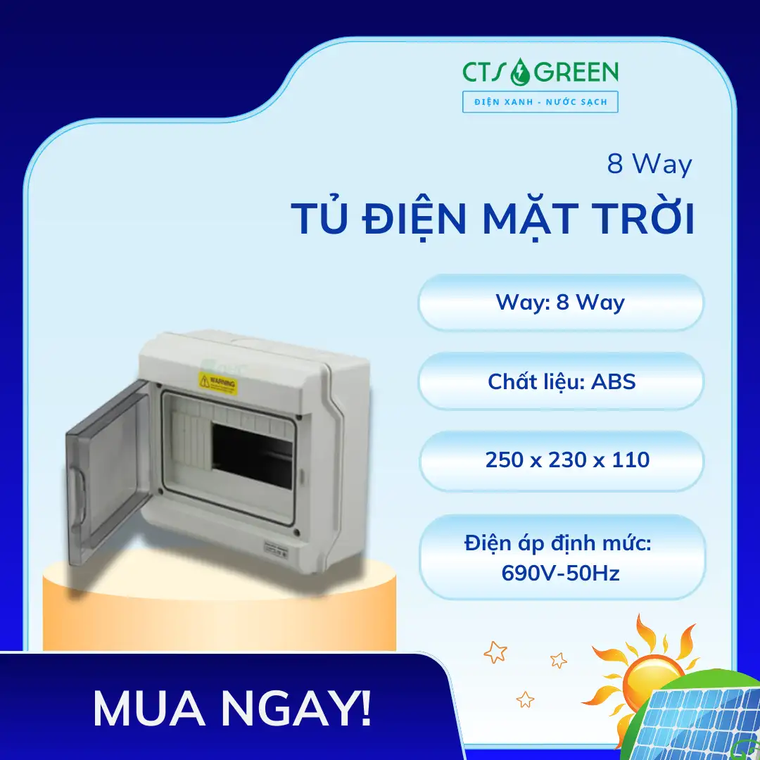 Tủ Điện Mặt Trời 8 Way - Tủ Điện Chuyên Dụng Cho Điện Mặt Trời 3087 Tủ Điện Mặt Trời 8 Way - Tủ Điện Chuyên Dụng Cho Điện Mặt Trời