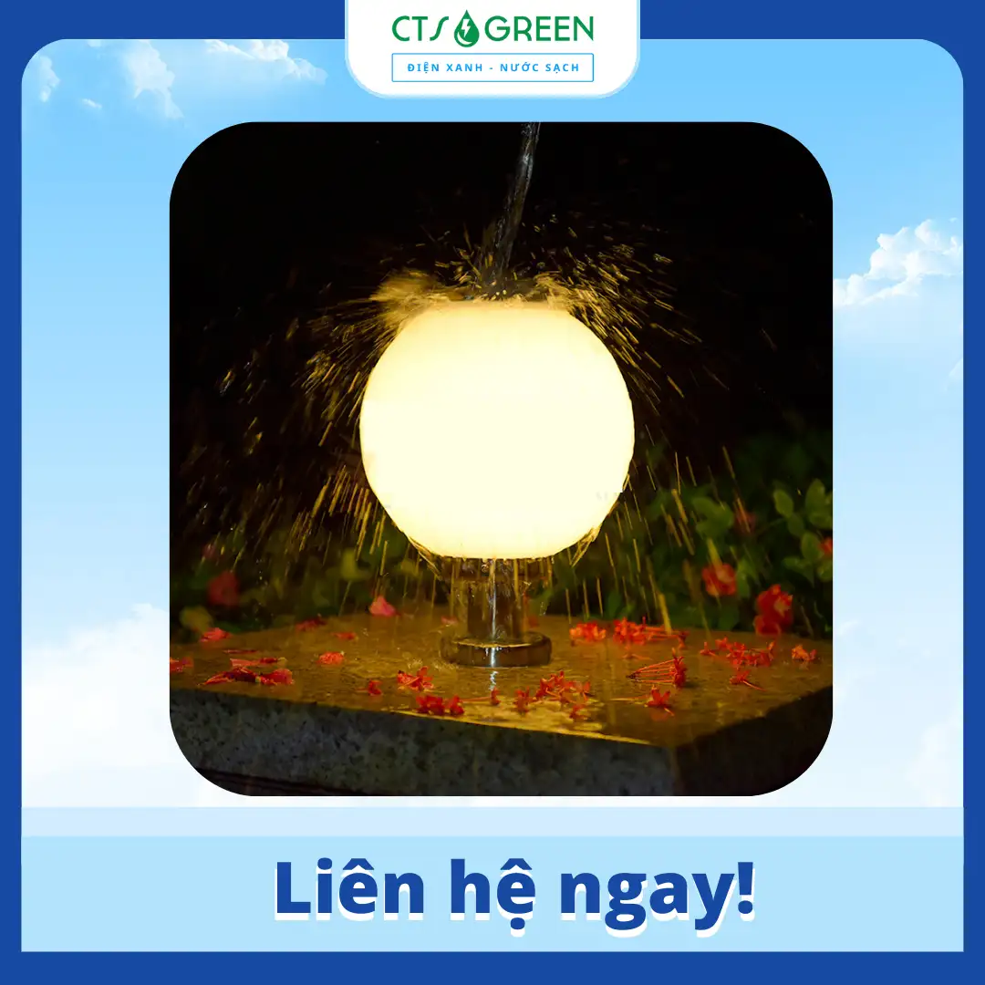 Đèn Trụ Cổng Hình Cầu Năng Lượng Mặt Trời 30x30 3373 Đèn Trụ Cổng Hình Cầu Năng Lượng Mặt Trời 30x30