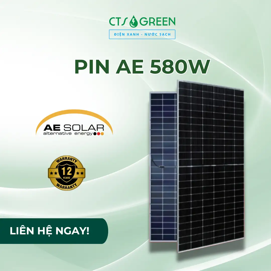 Tấm pin năng lượng mặt trời AE 580W | AE Solar N - type