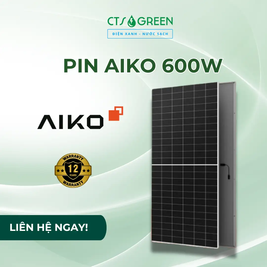 Tấm pin năng lượng mặt trời AIKO 600W | N-type ABC