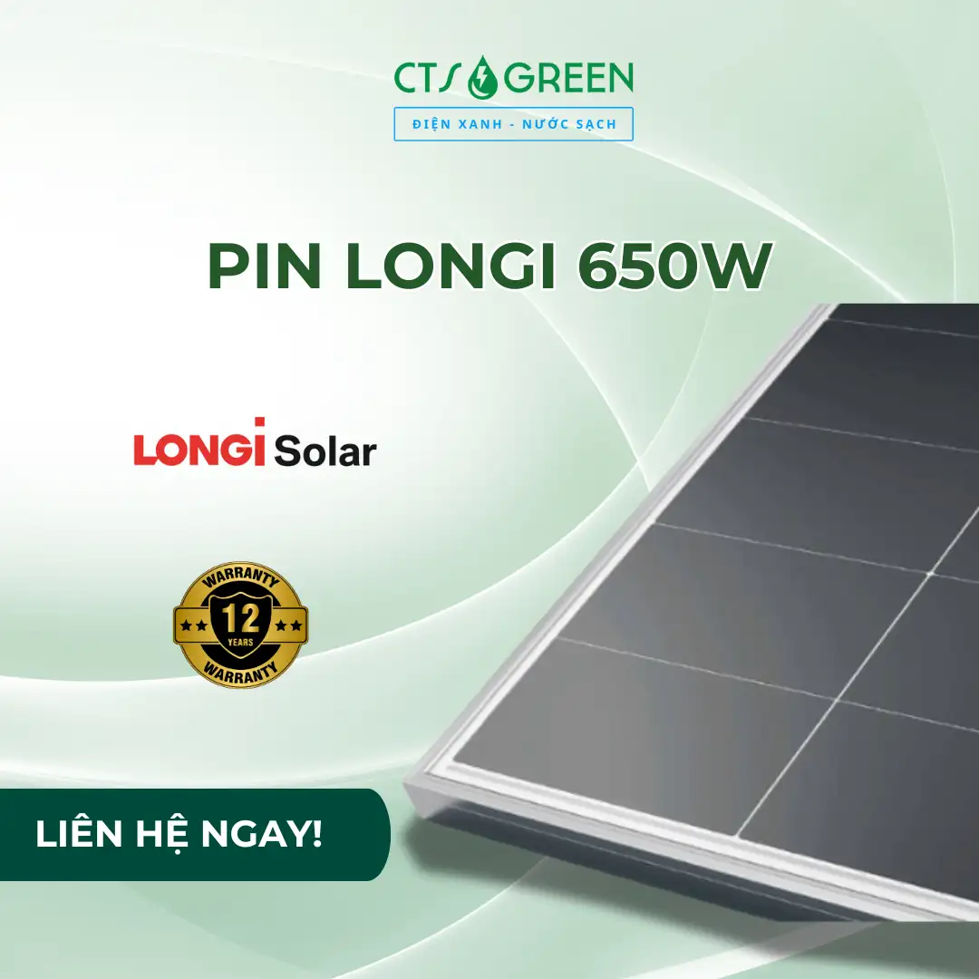 Tấm pin năng lượng mặt trời LONGi Hi-mo X10 650W 1796 Tấm pin năng lượng mặt trời LONGi Hi-mo X10 650W
